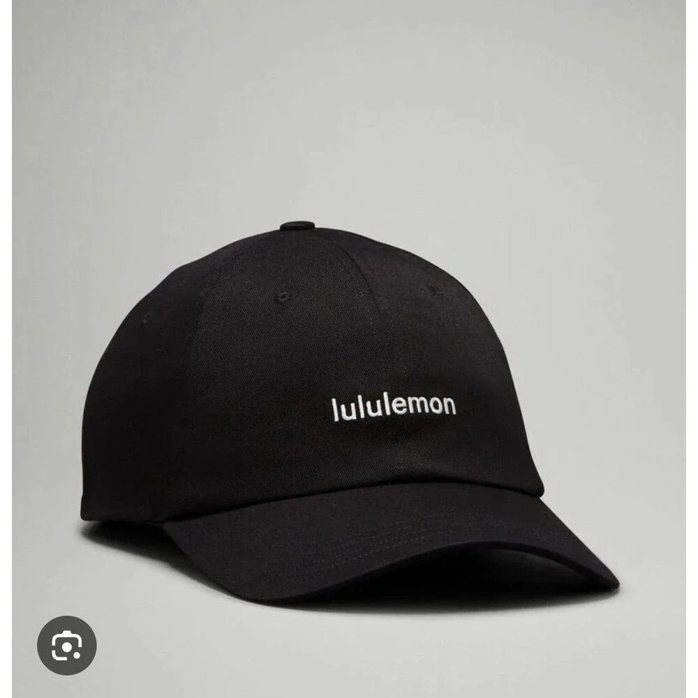 Lululemon Classic Ball Cap Black Small/ Medium Adjustable Cotton Twill Logo